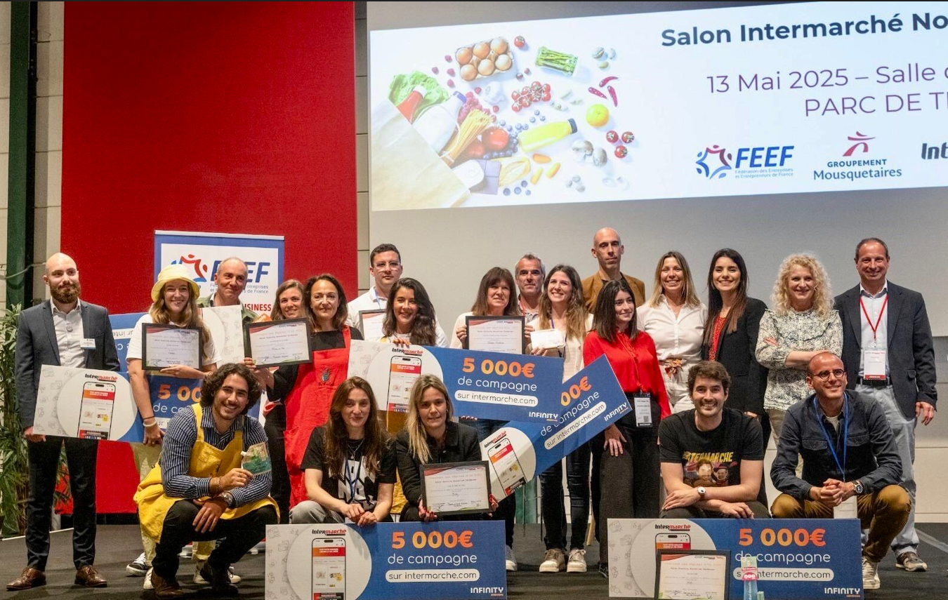 Les lauréats du concours « Les pépites d&rsquo;or ». Salon FEEF-INTERMARCHE