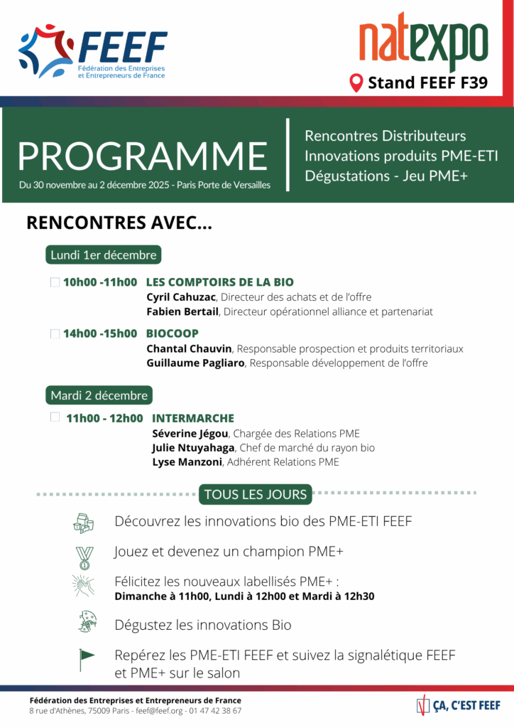 Programme natexpo 2025