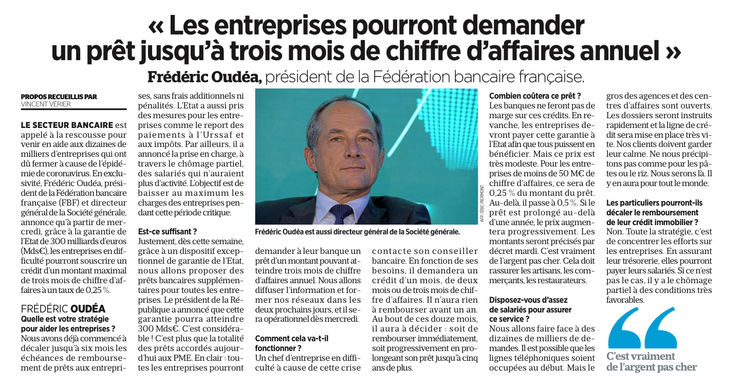 COVID-19 Les banques proposent des prêts supplémentaires pour toutes les entreprises